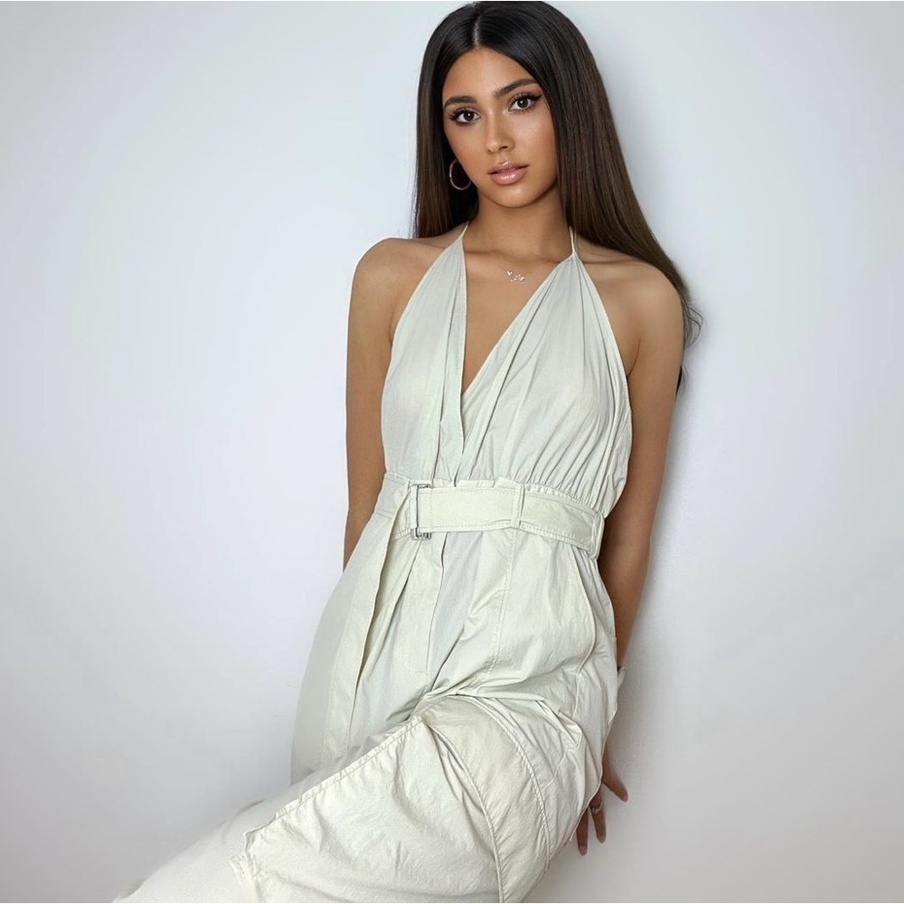 Zara jumpsuit cargo parachute with belt - Picture 4 of 12